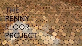 UK Penny Floor Project | Using 27,000 1 penny coins and creating a copper penny floor.