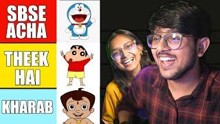 Ranking INDIAN CARTOONS from best to worst with my sister