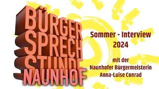 Sommerinterview aus Naunhof mit Bürgermeisterin Anna-Luise Conrad