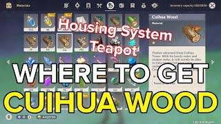 Where To Get Cuihua Wood Housing System Material Teapot | Genshin Impact