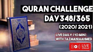 SURAH AL-A'RAF 128-145 | LIVE QURAN CHALLENGE | DAY 348/365