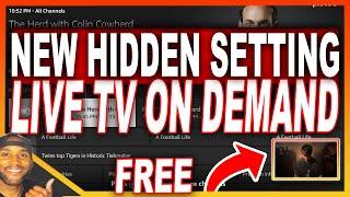 NEW STREAMING APP HIDDEN SETTINGS 500+ CHANNELS LIVE TV TV GUIDE ON DEMAND