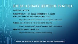 Daily Coding Practice (Questions: 2020 01 31, Session: 2020 02 01)