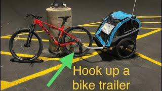 How to Hook up a bike trailer, Burley D' Lite X