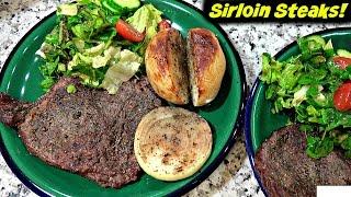 Cooking Sirloin Steak - Salma's Kitchen in 4K Ultra HD