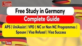 Free study in Germany | APS | UniAssist | VPD | NC/Non-NC Programs | Oct 2025 Intake Explained