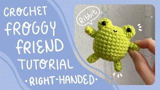 How to crochet a frog (Right Handed) | Frog Amigurumi Tutorial