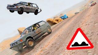 BeamNG Drive - Racing & Crashing On The Long Wavy Desert Road #5