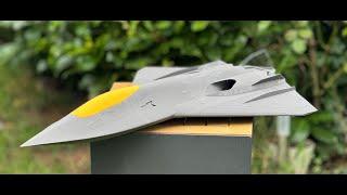 NGAD-Fighter Build Video PTIKYLE /Kyles Designs 3D Printed Twin40 EDF-Jet ONLY VECTOR