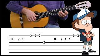 Gravity Falls - Opening Theme. Easy guitar tabs