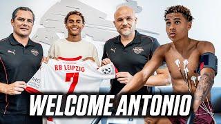 Antonio Nusas first day at RB Leipzig | Behind the Scenes