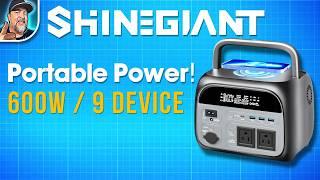 Portable Power! ShineGiant 600W Power Station Review