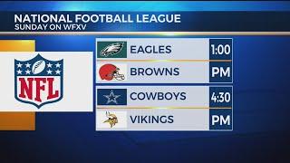 Football Games on WUTR, WFXV This Weekend