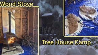 Wood Stove Cold Weather Tree House Camp