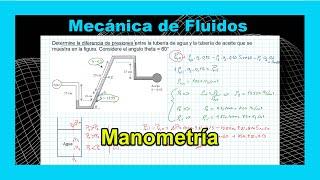  Ejercicio Resuelto de Mecánica de Fluidos - Manometría