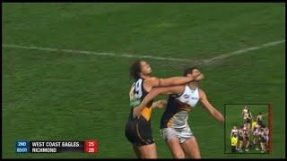 Tyrone Vickery KO's Dean Cox (AFL 2014)