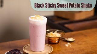 Black Sticky Sweet Potato Shake l UFC Velvet Coconut Milk Unsweetened