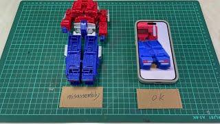 Fix Transformers SS86-31 Optimus Prime suffered from misassembly on the heels/truck tail lights