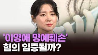 '이영애 명예훼손' 혐의 입증될까? [이슈분석]