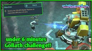 Destroying Goliath under 6 minutes in Impossible Difficulty!! (5:49) | Cyberika Gameplay