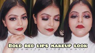 western/ethnic glam party makeup | step by step full makeup tutorial | beginners makeup tutorial |