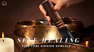  乾淨無廣告  純缽聲冥想~ 治癒自我 Pure Tone Singing Bowls ~ Deep Meditation Self Healing