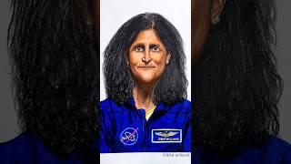Sunita Williams drawing  #shorts #drawing #sketch #nasa #astronaut