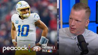 Chargers' Justin Herbert struggles vs. Texans in Wild Card Weekend | Pro Football Talk | NFL on NBC