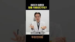 머리가 아픈데 장을 치료한다구요?