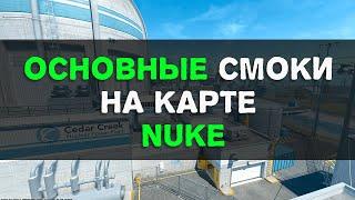 Основные смоки на карте Nuke в CS2.