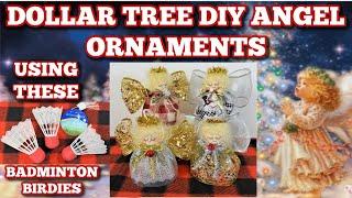 ANGEL ORNAMENTS DIY USING DOLLAR TREE ITEMS