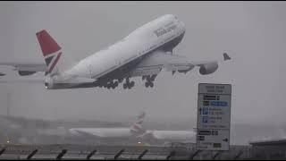 British Airways Negus Boeing 747-400 Departing Heathrow Airport