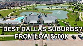 Sandbrock Ranch Master-Planned Community in Aubrey, TX. Best Dallas Suburbs? Highland Homes Model.