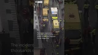Moments after car drives into crowds