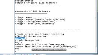 PLSQL: Triggers part-2 (statement level)