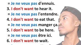 Phrases simples pour apprendre l'anglais facilement |easy sentences to learn french 