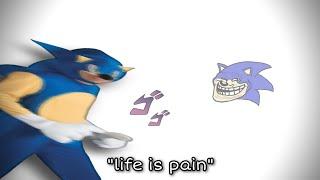 Sonic turns into a human