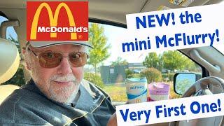 CHANGES to McDonald's McFlurry - Packaging & new SIZE - the mini - Steve's Very First McFlurry!