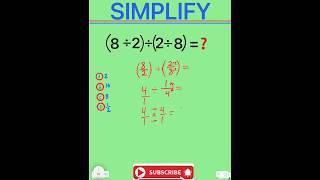 CAN YOU SIMPLIFY #maths #shortvideo #mathstricks #education #youtubeshorts #shorts