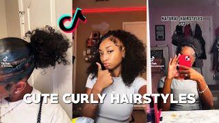 CUTE CURLY HAIRSTYLES TIKTOK COMPILATION