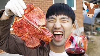 성공한 자만 맛볼수 있다는 티본 스테이크!!️‍