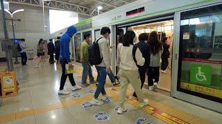 4K / 용인 경전철 (용인에버라인) 기흥역  / Yongin Everline Giheung(Nam June Paik Art Center) Station  / キフン驛  / 器興驛