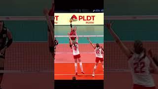 Powerful attack #volleyball #volleyballworld #epicvolleyball #volley #epicvolley #sports