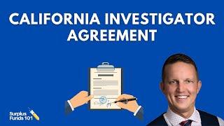 California State Funds: Exact Steps For Filling Out Investigator Agreement. surplus funds