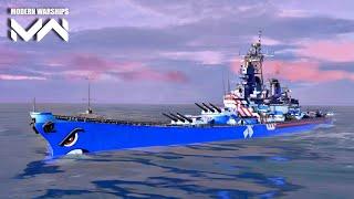 USS MISSOURI gameplay domination mode : Modern Warships