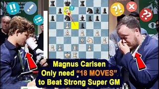 "Unbelievable: Magnus Carlsen CRUSHES Super GM in JUST 18 Moves at World Blitz 2024, Round 4!"