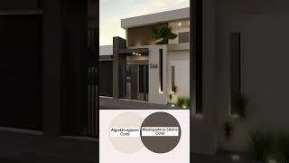 Combinação de tintas de cor marrom para fachada de casa #arquitetura #cores #tinta