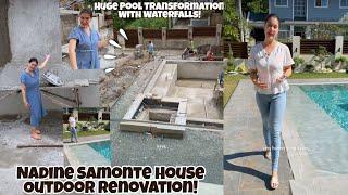 NADINE SAMONTE HOUSE OUTDOOR TRANSFORMATION  MAY POOL AT JACUZZI WITH WATERFALLS PA ANG LAKI