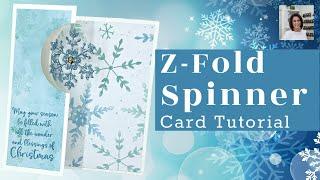 How to Make a Z-Fold Spinner Card: The Easy Tutorial | Christmas Card Idea