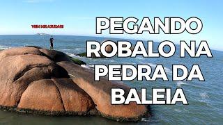 Pesca de Robalo na Pedra da Baleia *quase não conseguimos puxar um